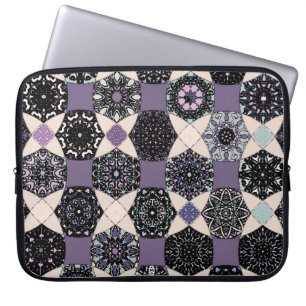 Vintages florales Mandala: farbenfroh, nahtlos Laptopschutzhülle