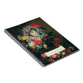 Vintages florales Monogramm Personalisiertes Noteb Notizblock (Rechte Seite)