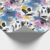 Vintages, florales Muster (13) Geschenkpapier (Ecke)