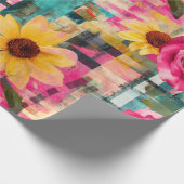 Vintages, florales Muster (16) Geschenkpapier (Ecke)