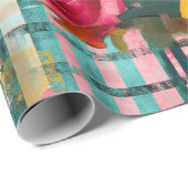 Vintages, florales Muster (16) Geschenkpapier (Rolleneckpunkt)