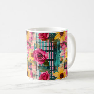 Vintages, florales Muster (16) Kaffeetasse