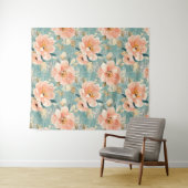 Vintages, florales Muster (1) Wandteppich (Beispiel (Horizontal))