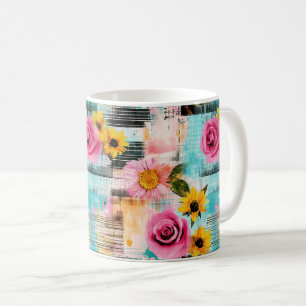 Vintages, florales Muster (2) Kaffeetasse