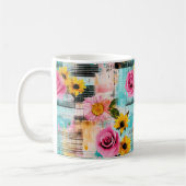 Vintages, florales Muster (2) Kaffeetasse (Links)