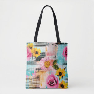Vintages, florales Muster (2) Tasche