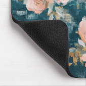 Vintages, florales Muster (3) Mousepad (Ecke)