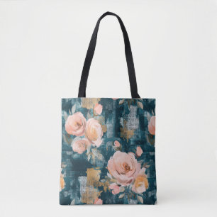 Vintages, florales Muster (3) Tasche