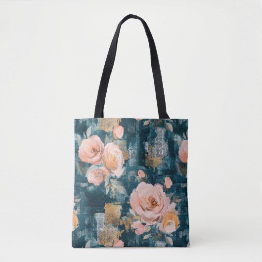 Vintages, florales Muster (3) Tasche (Vorderseite)