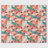 Vintages, florales Muster (4) Geschenkpapier (Flach)