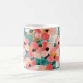 Vintages, florales Muster (4) Kaffeetasse (Mittel)