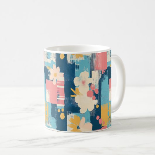 Vintages, florales Muster (5) Kaffeetasse (VorderseiteRechts)