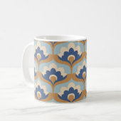 Vintages florales Nahtloses Design. Kaffeetasse (Vorderseite Links)