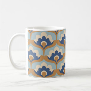 Vintages florales Nahtloses Design. Kaffeetasse