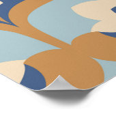 Vintages florales Nahtloses Design. Poster (Ecke)