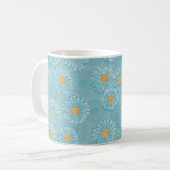 Vintages florales nahtloses Muster. Hintergrund Kaffeetasse (Vorderseite Links)