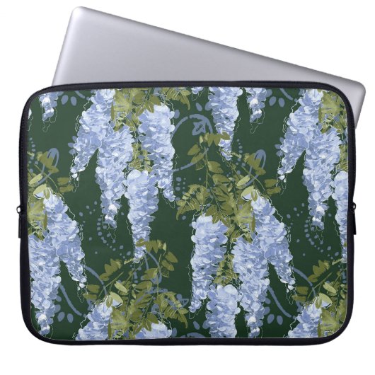 Vintages florales Notebook Laptopschutzhülle (Vorderseite)