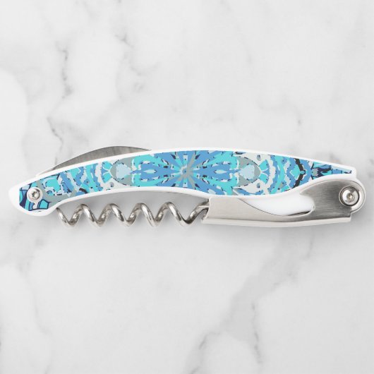 Vintages florales Oriental Kellnermesser (Rückseite)