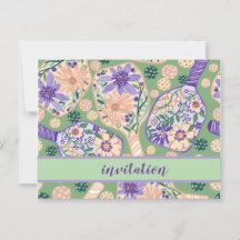 Vintages florales Pickleball-Design