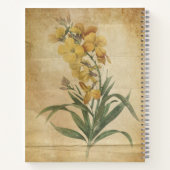 Vintages florales Scrapbook Journal Style Sketchbo Notizblock (Rückseite)