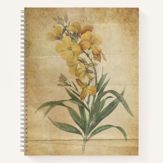 Vintages florales Scrapbook Journal Style Sketchbo Notizblock (Vorderseite)