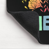 Vintages florales Shirt für Mütter Mousepad (Ecke)