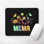 Vintages florales Shirt für Mütter Mousepad (Mit Mouse)