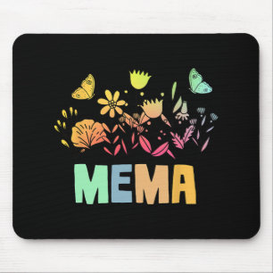 Vintages florales Shirt für Mütter Mousepad