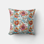 Vintages florales Stickereimuster Kissen (Vorderseite)