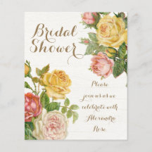 Vintages florales Whitewash Spring Brautparty