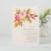 Vintages Florals Brautparty Einladung (Stehend Vorderseite)