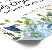 Vintages Florals Regency Era Begrüßungs-Brautparty Poster (Ecke)