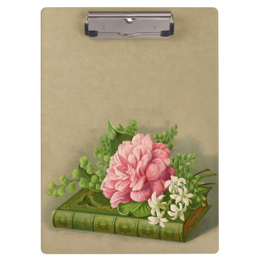 Vintages Florentiner Peony Classy Klemmbrett (Vorderseite)