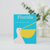 Vintages Florida Pelican Reiseplakat (Stehend Vorderseite)