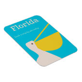 Vintages Florida Pelican Reiseplakat Magnet (Rechte Seite)