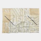 Vintages Flöten-Musik-Küchen-Tuch Küchentuch (Horizontal)