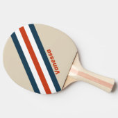 Vintages Flugdeck mit Namen gestrichen Tischtennis Schläger (Seitenansicht)