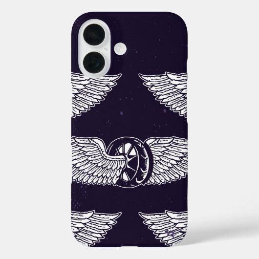 Vintages Flügelrad Case-Mate iPhone Hülle (Rückseite)