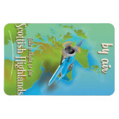 Vintages Flugplakat der schottischen Highlands Magnet (Horizontal)