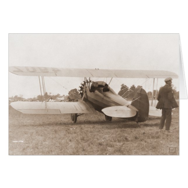 Vintages Flugzeug (Vorderseite (Horizontal))