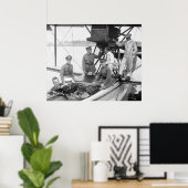 Vintages Flugzeug, 1923 Poster (Heimbüro)