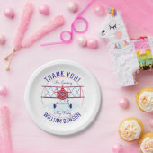 Vintages Flugzeug Aviator Geburtstag Pappteller (Party)