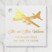 Vintages Flugzeug B-17 Militärische Luftfahrt des  Geschenkanhänger (Vorderseite)