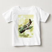 Vintages Flugzeug Baby T-shirt (Vorderseite)
