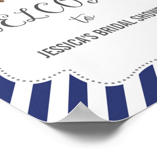 Vintages Flugzeug Begrüßungspapier Poster (Ecke)