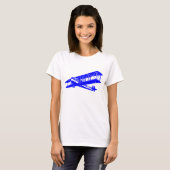 Vintages Flugzeug - Blau T-Shirt (Vorne ganz)