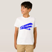 Vintages Flugzeug - Blau T-Shirt (Vorne ganz)