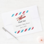 Vintages Flugzeug Danke Stickers (Umschlag)