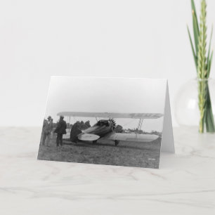 Vintages Flugzeug der Cessna-20 Karte