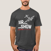 VINTAGES Flugzeug des Zweiten Weltkriegs, Luftschi T-Shirt (Vorderseite)